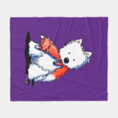 Fox Speelgoed Westie Terrier Fleece Deken (Voorkant (Horizontaal))