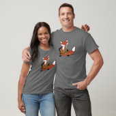 Fox speelt de Franse hoorn T-shirt (Unisex)