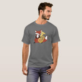 Fox speelt de Tuba af T-shirt (Voorkant volledig)