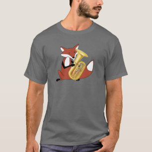 Fox speelt de Tuba af T-shirt