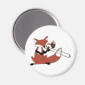 Fox Spelen De Trombone Magneet (Voorkant / Achterkant)