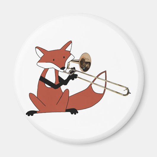 Fox Spelen De Trombone Magneet (Voorkant)