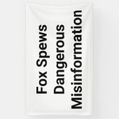 Fox Spews misinformatie Jeff Hankamer Artjunkhaus Spandoek (Verticaal)