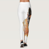 Fox – Spirit Animal, Waterverf Totem Joga Guide A Leggings (Achterkant)