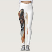 Fox – Spirit Animal, Waterverf Totem Joga Guide A Leggings (Voorkant)