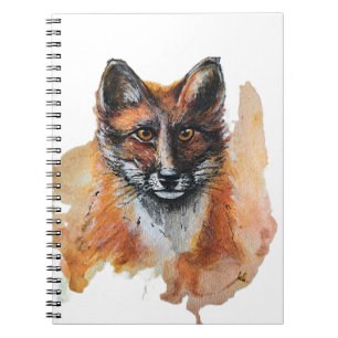 Fox – Spirit Animal, Waterverf Totem Joga Guide A Notitieboek