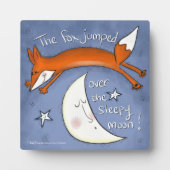 Fox springt over de maan fotoplaat (Voorkant)