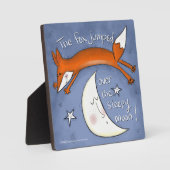 Fox springt over de maan fotoplaat (Voorkant)