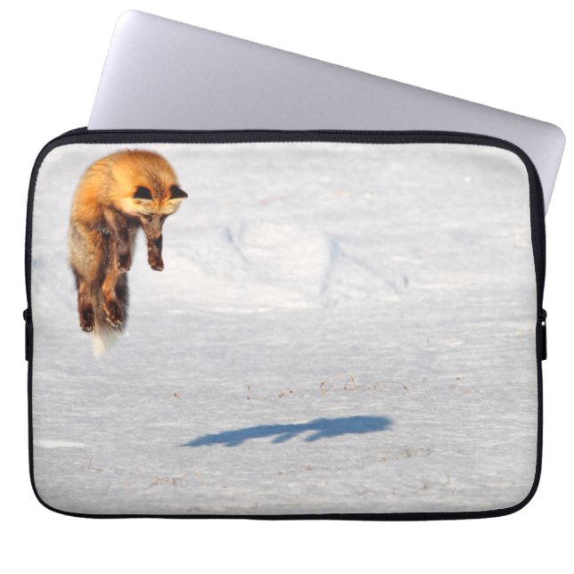 Fox sprong | Yukon, Canada Laptop Sleeve (Voorkant)