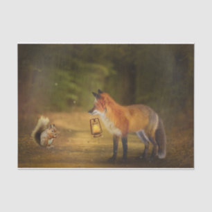 Fox Squirrel Autumn Forest Tissuepapier