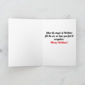 Fox Squirrel met een kerstmuts Feestdagen Kaart (Binnen)