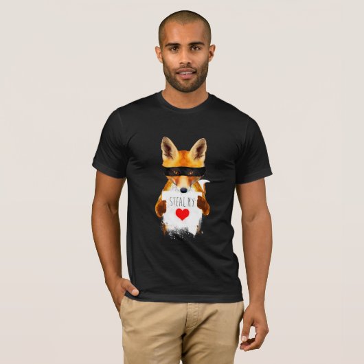 Fox - Steal mijn hart! T-shirt (Voorkant volledig)