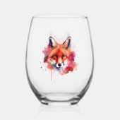 Fox Stemless Wine Glass Wijnglas Zonder Voet (Achterkant)