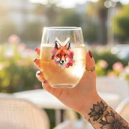 Fox Stemless Wine Glass Wijnglas Zonder Voet