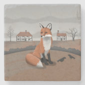 Fox Stenen Onderzetter (Voorkant)