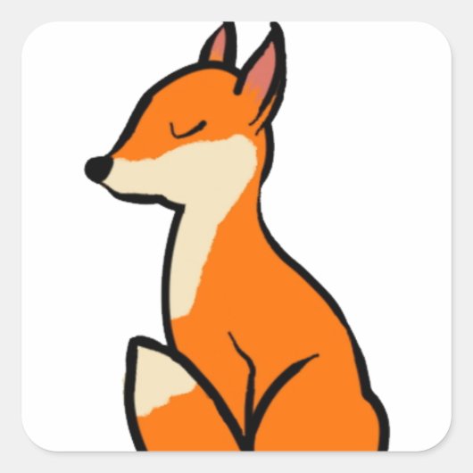  Fox Sticker (Voorkant)