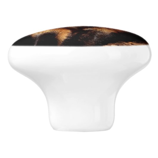 Fox Sticking Het is Tongue Keramische Knop (Zijkant)