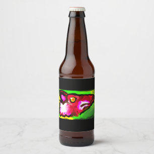 Fox-stijl mok houten doos drankenpitcher sl bier etiket