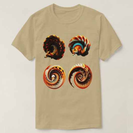 Fox style Pattern2023 T-shirt (Design voorkant)