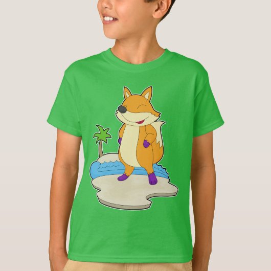 Fox Summer Beach T-shirt (Voorkant)