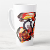 Fox sunset autumn  latte mok (Linkerhoek)