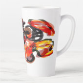 Fox sunset autumn  latte mok (Rechts)