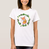Fox T-shirt Red Fox mam Cute Fox Graphic T-shirt (Voorkant)