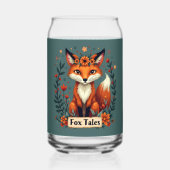 Fox Tales Boho Woodland Animal Blikvorm Glas (Voorkant)