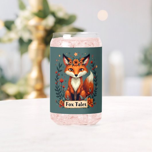 Fox Tales Boho Woodland Animal Blikvorm Glas (Insitu (Huwelijk))
