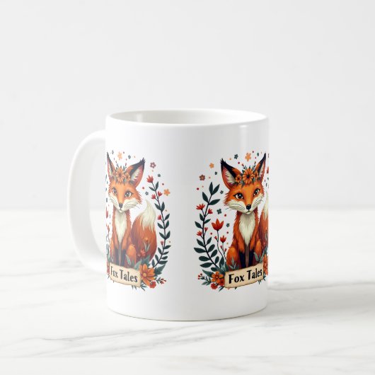 Fox Tales Boho Woodland Animal Koffiemok (Voorkant links)