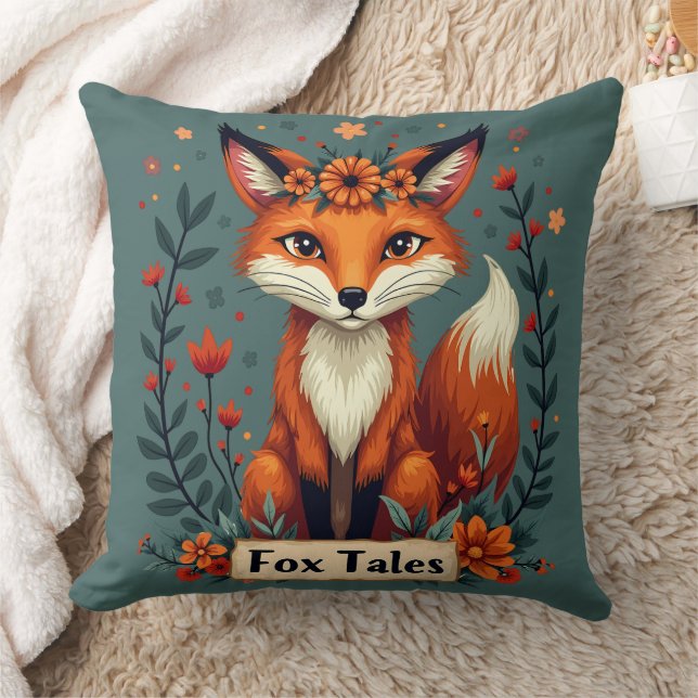 Fox Tales Boho Woodland Animal Kussen (Deken)