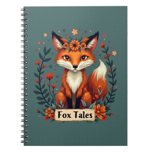 Fox Tales Boho Woodland Animal Notitieboek (Voorkant)