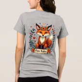 Fox Tales Boho Woodland Animal Tri-Blend Shirt (Achterkant)