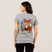 Fox Tales Boho Woodland Animal Tri-Blend Shirt (Achterkant volledig)