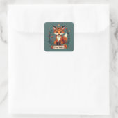 Fox Tales Boho Woodland Animal Vierkante Sticker (Tas)