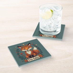 Fox Tales Boho Woodland Dier Glazen Onderzetter