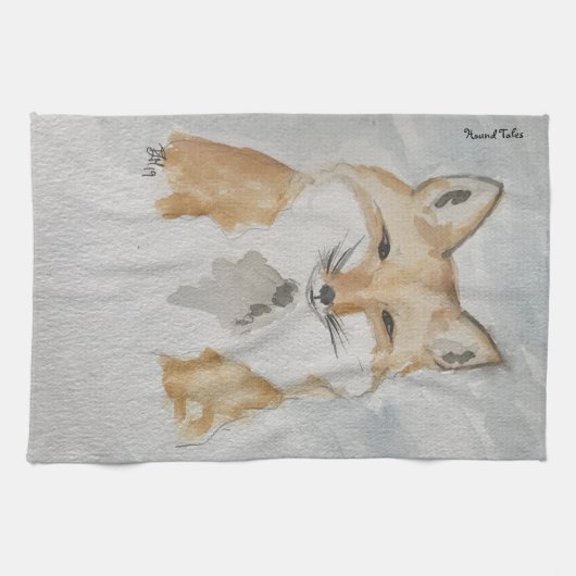 Fox Tea Towel Theedoek (Horizontaal)