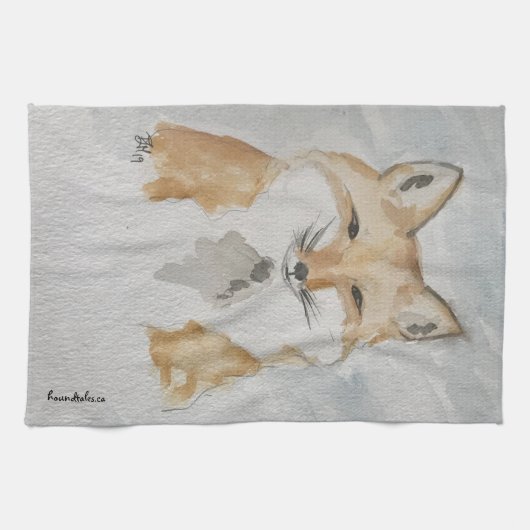 Fox Tea Towel Theedoek (Horizontaal)