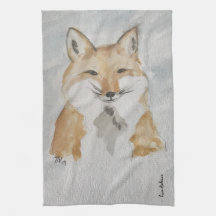 Fox Tea Towel