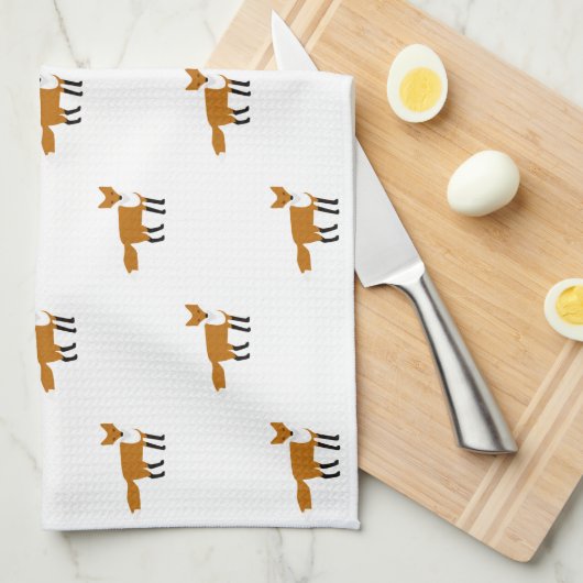 Fox TeaTowels Tea Towel Theedoek (Quarter Fold)