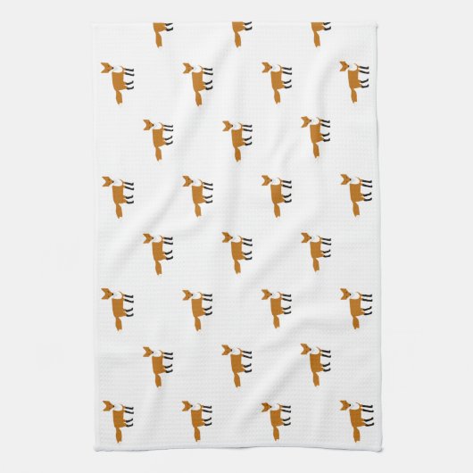 Fox TeaTowels Tea Towel Theedoek (Verticaal)