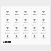 Fox Terrier and Fox Terrier Love Logo, Vierkante Sticker (Vel)