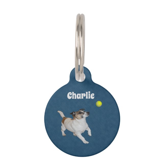 Fox Terrier Ball Trance, Pet Tag Huisdierpenning (Voorkant)