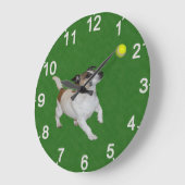 Fox Terrier Ball Trance, Wall Clock Grote Klok (Hoek)