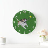 Fox Terrier Ball Trance, Wall Clock Grote Klok (Huis)