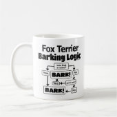 Fox Terrier Barking Logic Koffiemok (Links)