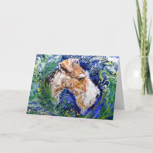 Fox Terrier Blue Kaart (Voorkant)