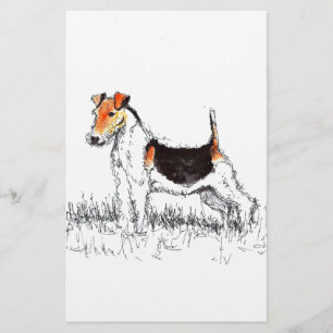 Fox Terrier Briefpapier