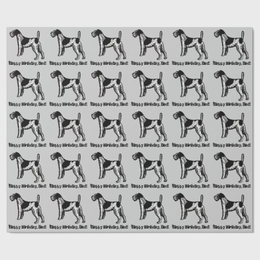  Fox Terrier Cadeaupapier (Vlak)