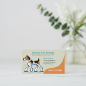 Fox Terrier Dog Breeder Puppy Business Visitekaartje (Staand voorkant)